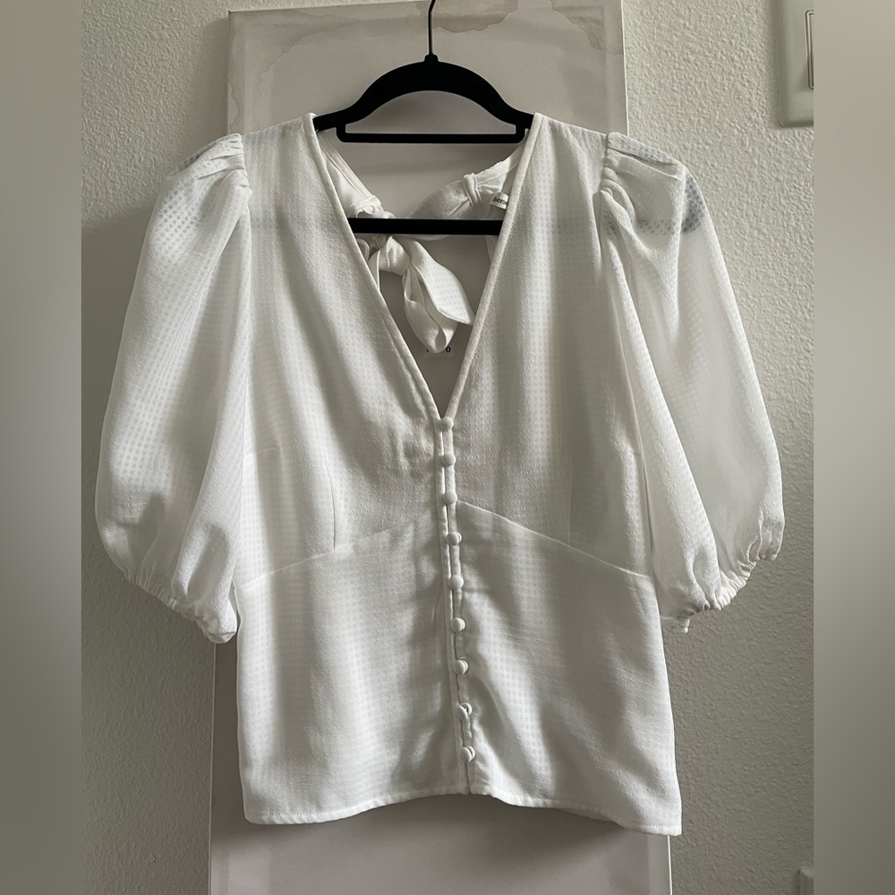 Abercrombie & Fitch White Blouse